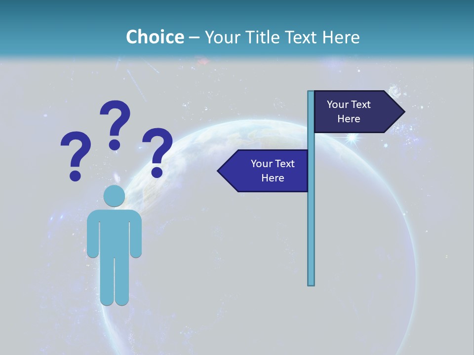 Space Vertical PowerPoint Template