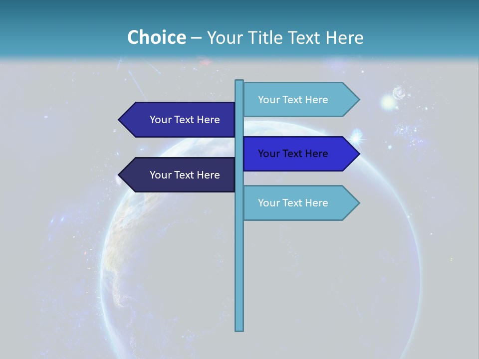 Space Vertical PowerPoint Template