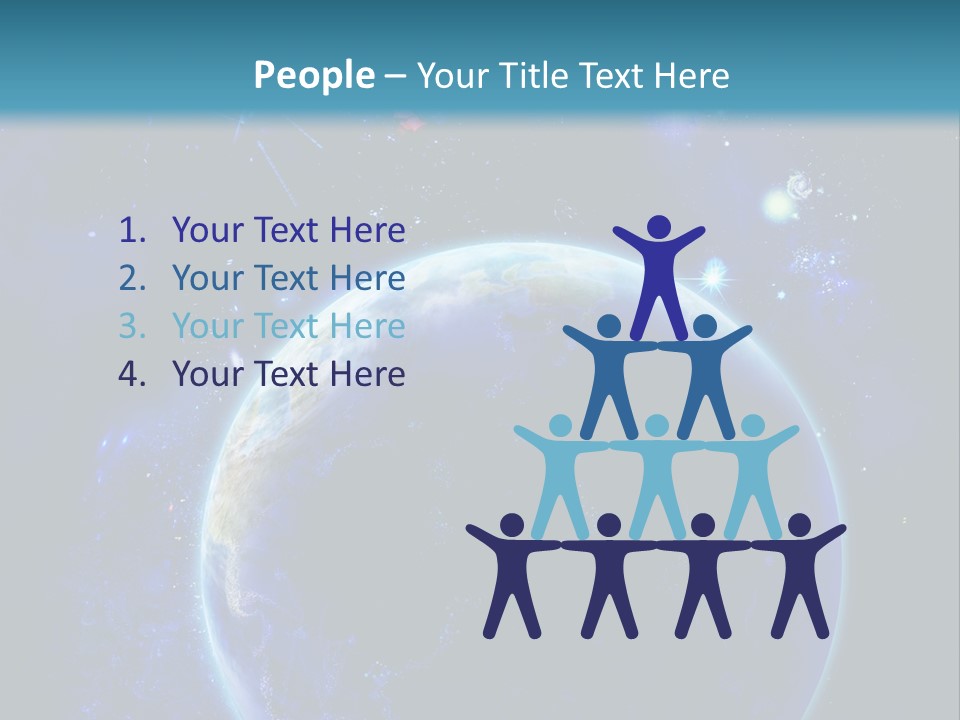 Space Vertical PowerPoint Template