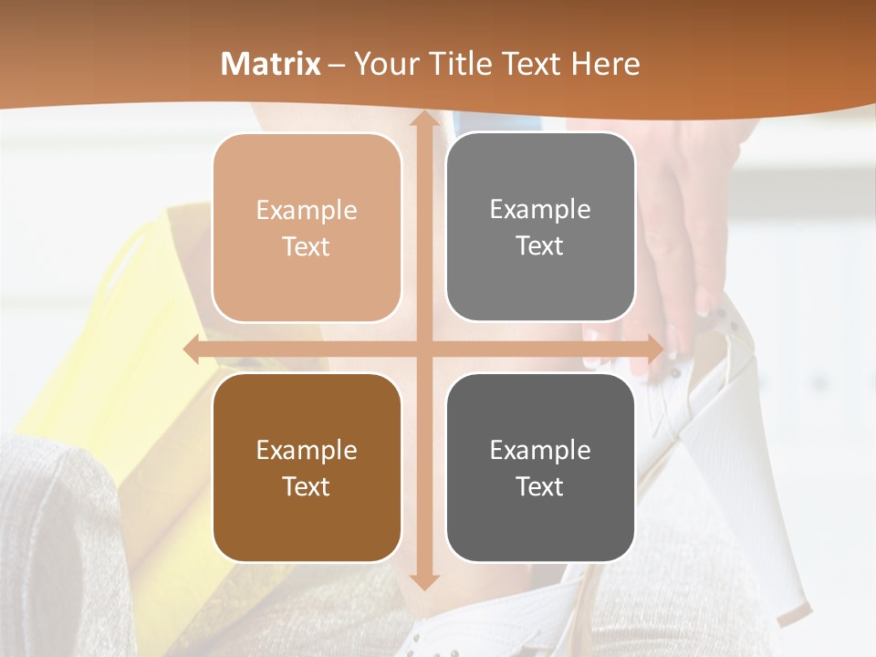 Shopping Legs Closeup PowerPoint Template