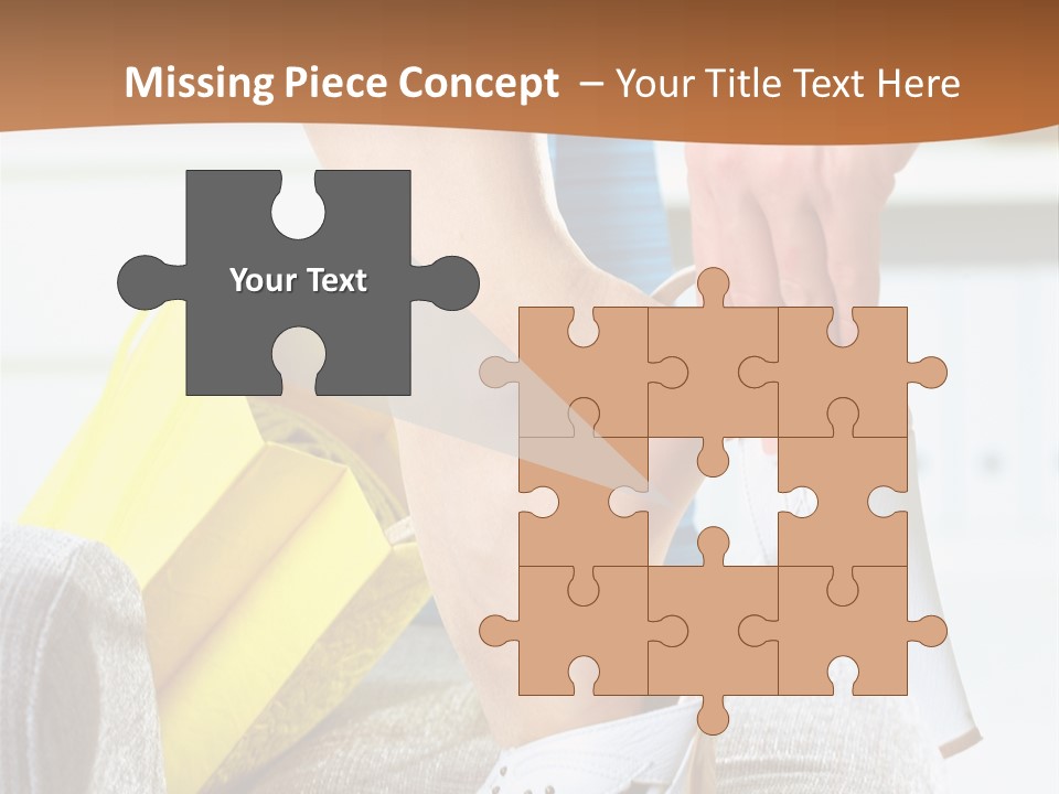 Shopping Legs Closeup PowerPoint Template