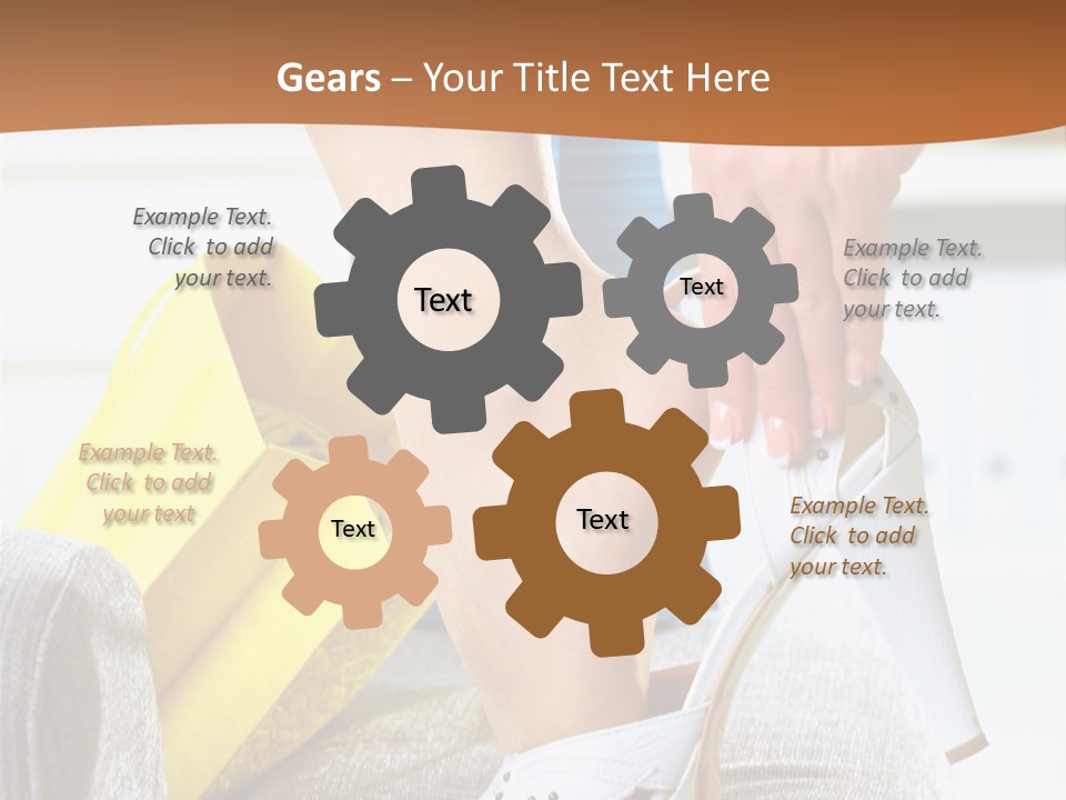 Shopping Legs Closeup PowerPoint Template