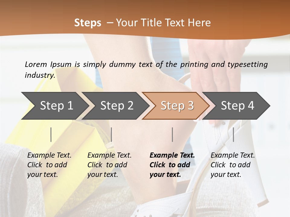 Shopping Legs Closeup PowerPoint Template