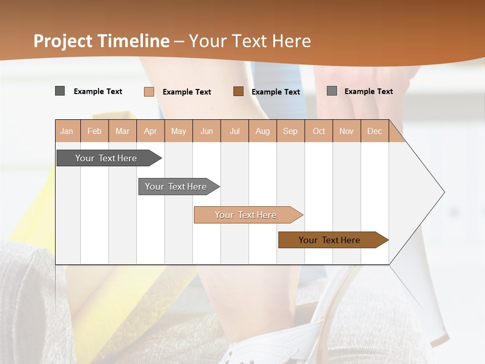 Shopping Legs Closeup PowerPoint Template
