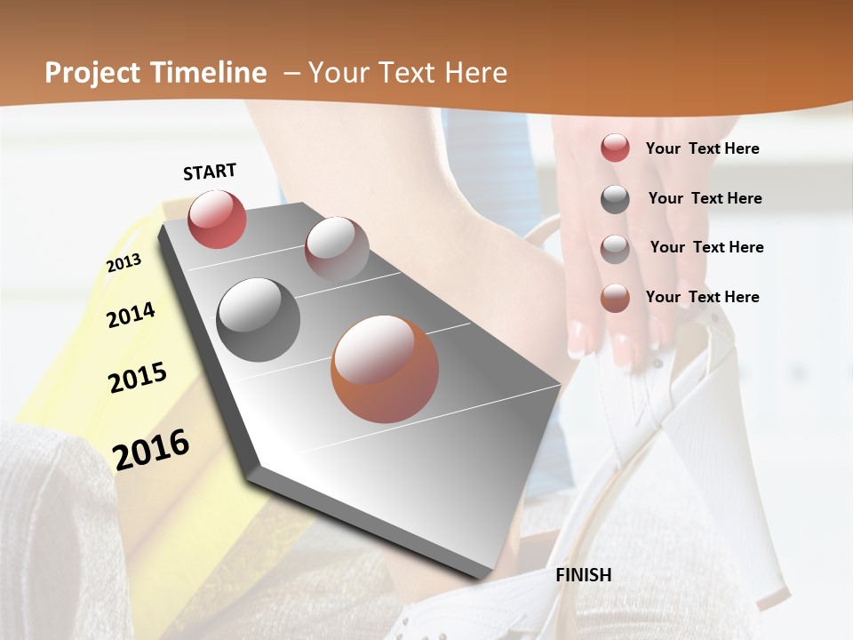 Shopping Legs Closeup PowerPoint Template