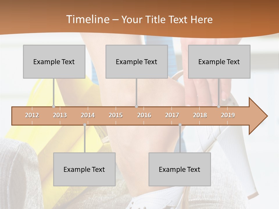 Shopping Legs Closeup PowerPoint Template