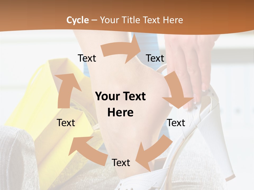 Shopping Legs Closeup PowerPoint Template