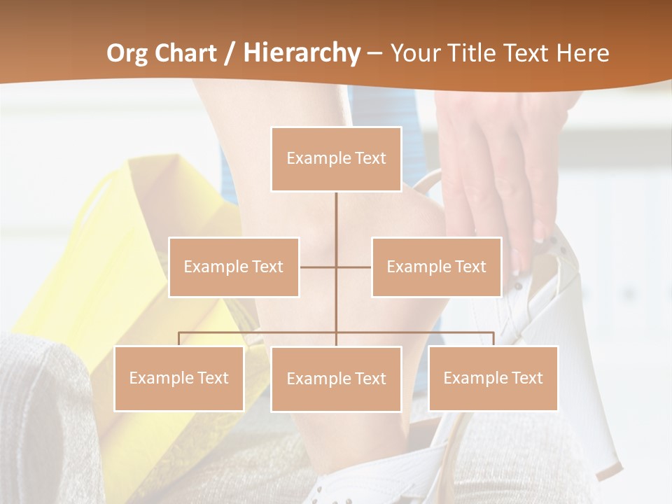 Shopping Legs Closeup PowerPoint Template