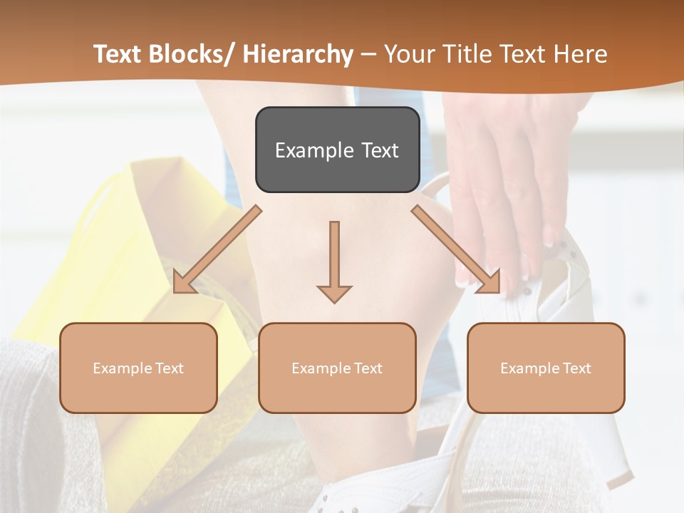 Shopping Legs Closeup PowerPoint Template
