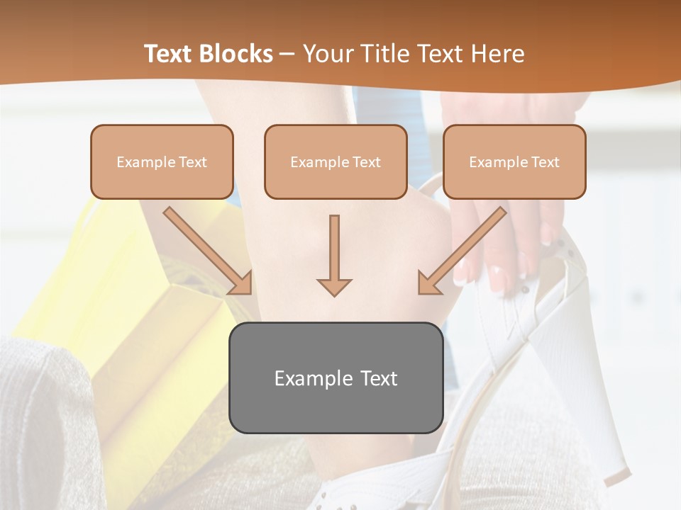 Shopping Legs Closeup PowerPoint Template