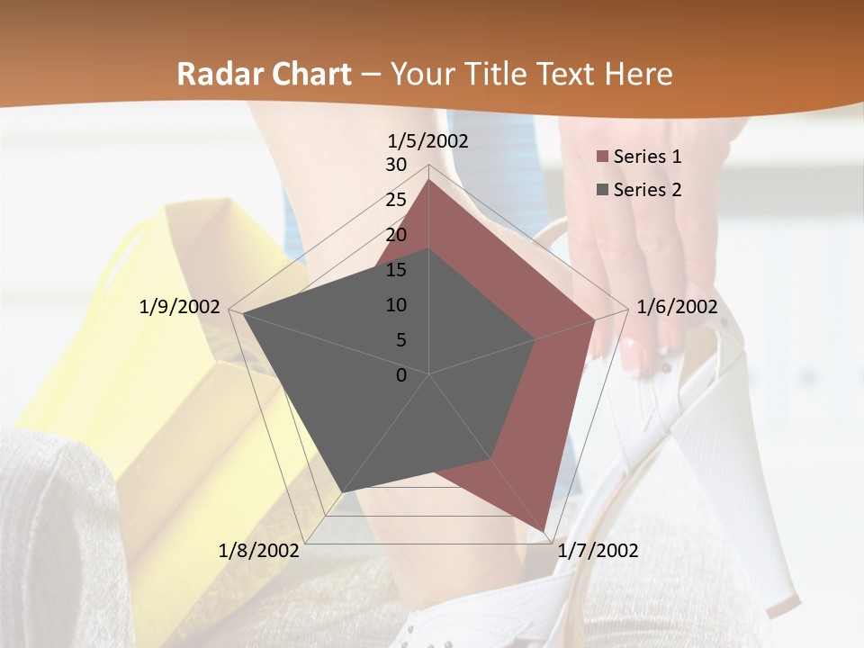 Shopping Legs Closeup PowerPoint Template