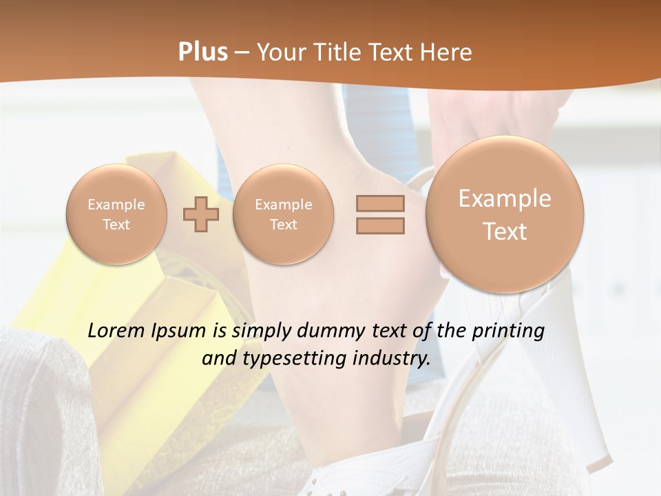 Shopping Legs Closeup PowerPoint Template