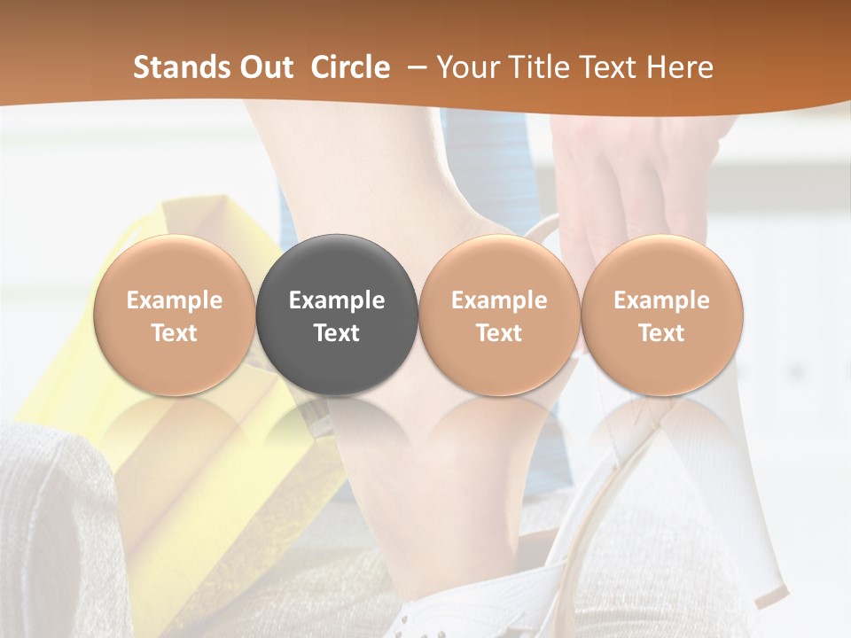 Shopping Legs Closeup PowerPoint Template