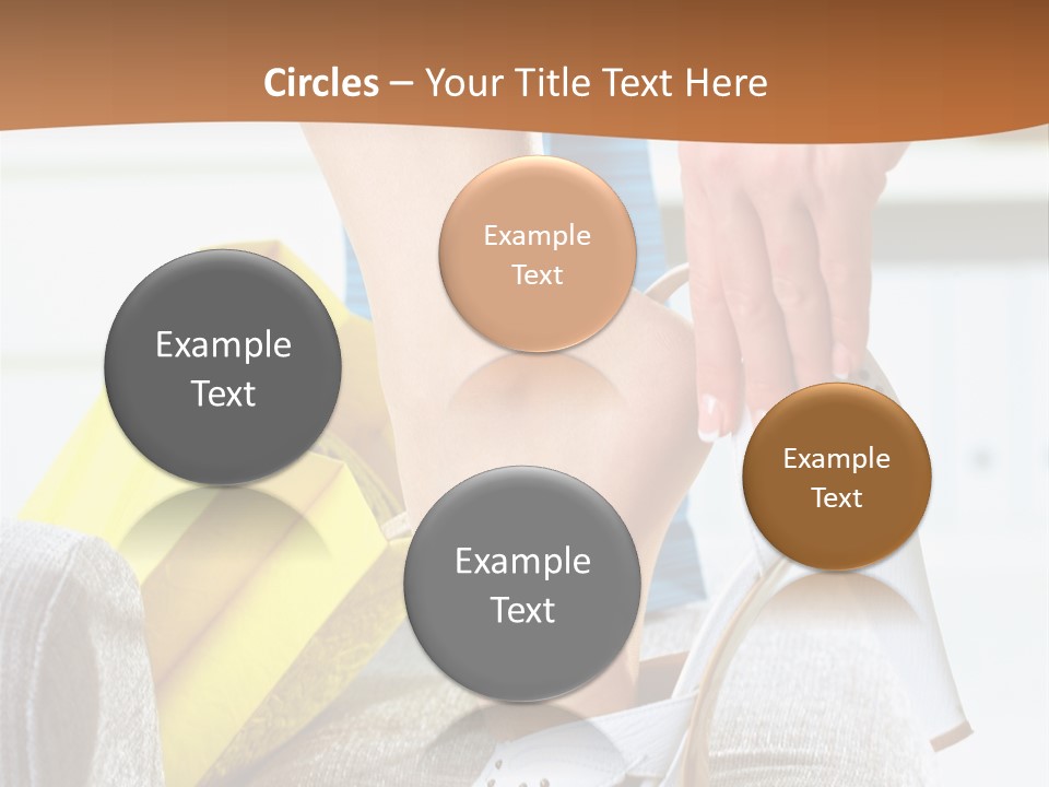 Shopping Legs Closeup PowerPoint Template