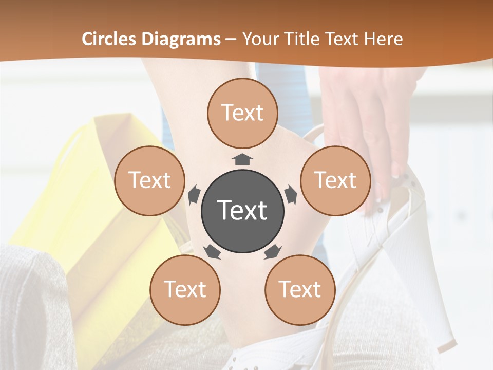 Shopping Legs Closeup PowerPoint Template