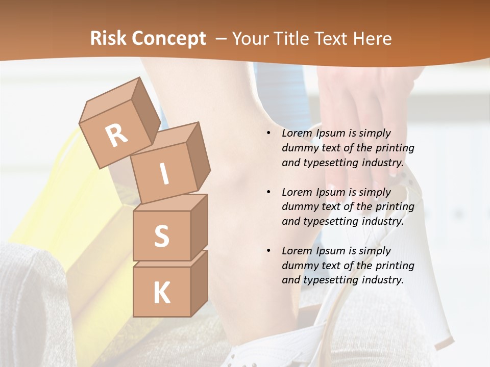 Shopping Legs Closeup PowerPoint Template