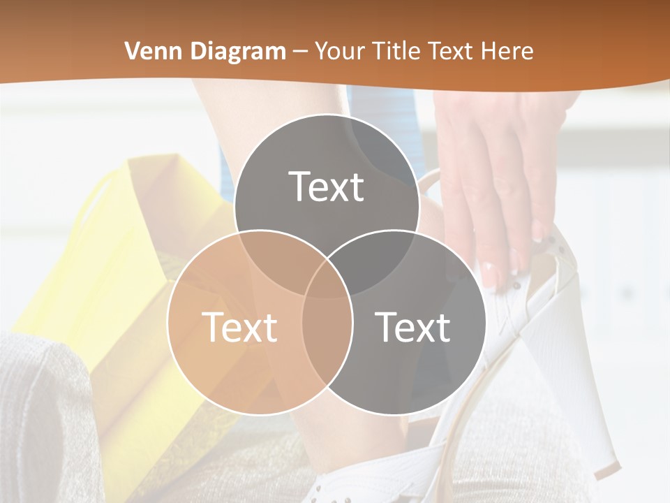 Shopping Legs Closeup PowerPoint Template