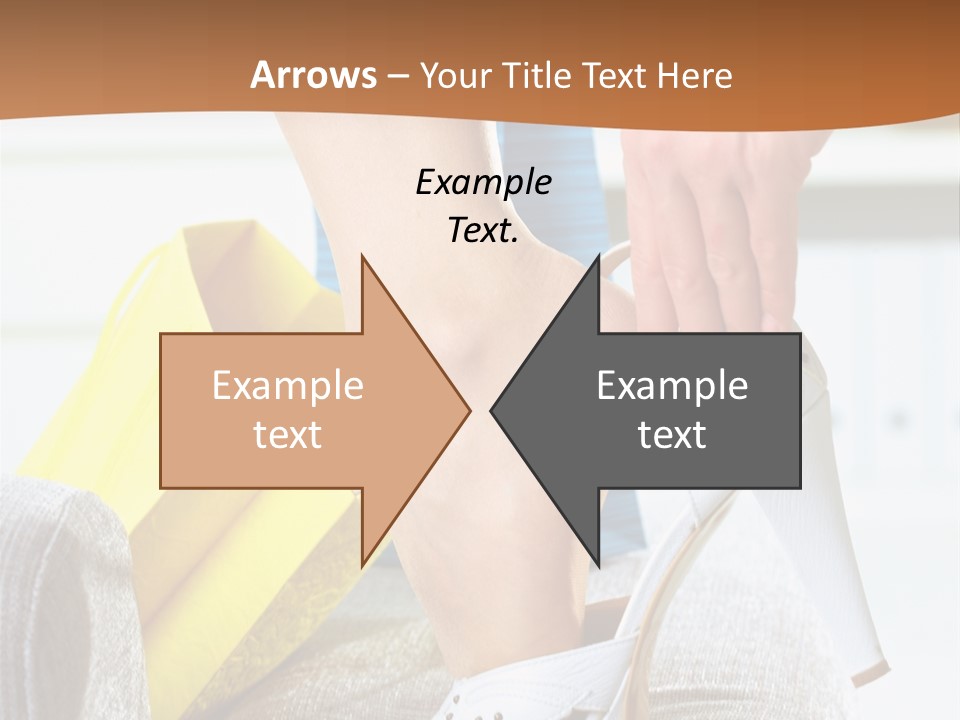 Shopping Legs Closeup PowerPoint Template