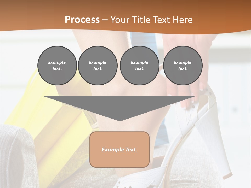 Shopping Legs Closeup PowerPoint Template