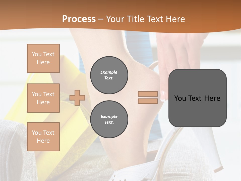 Shopping Legs Closeup PowerPoint Template