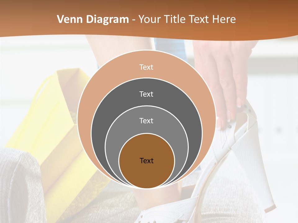 Shopping Legs Closeup PowerPoint Template