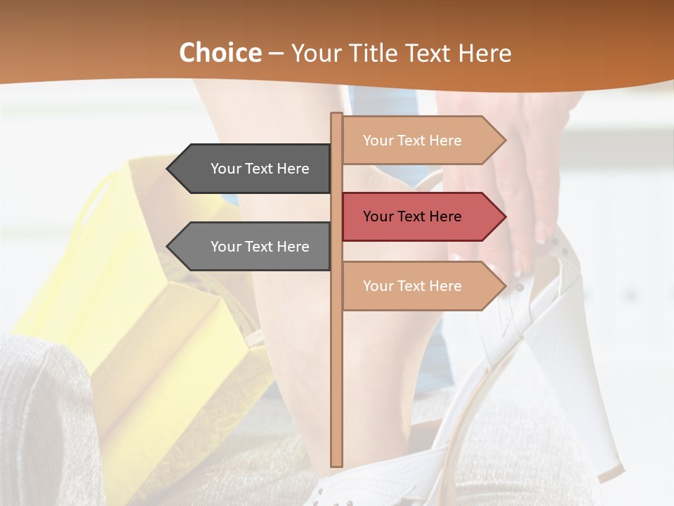 Shopping Legs Closeup PowerPoint Template