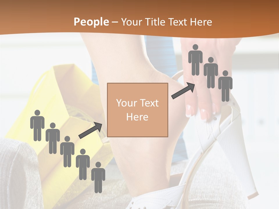 Shopping Legs Closeup PowerPoint Template