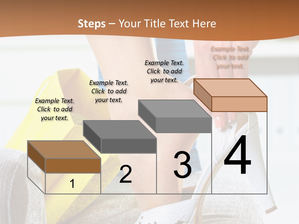 Shopping Legs Closeup PowerPoint Template