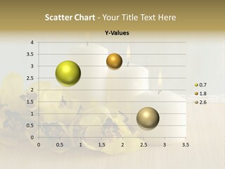 Flowers With Candles PowerPoint Template