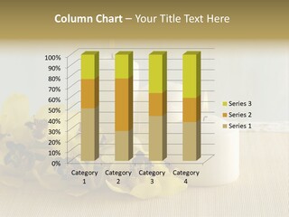 Flowers With Candles PowerPoint Template