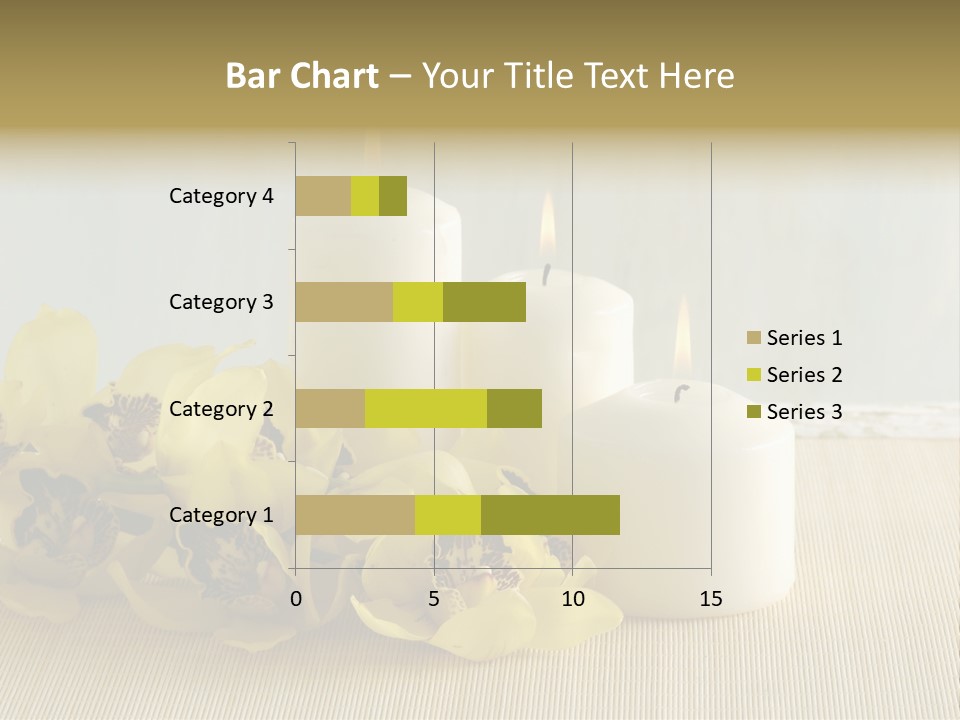 Flowers With Candles PowerPoint Template