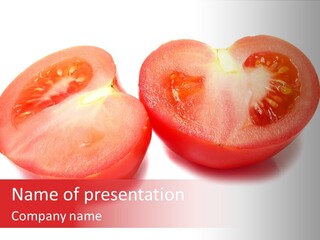 Vegetable Tomatoes Kitchen PowerPoint Template