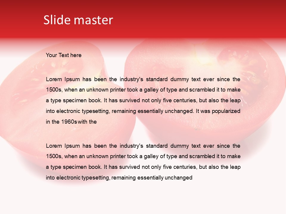 Vegetable Tomatoes Kitchen PowerPoint Template