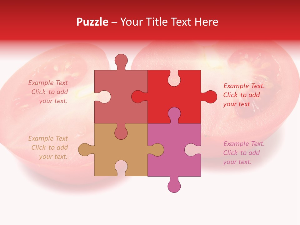 Vegetable Tomatoes Kitchen PowerPoint Template