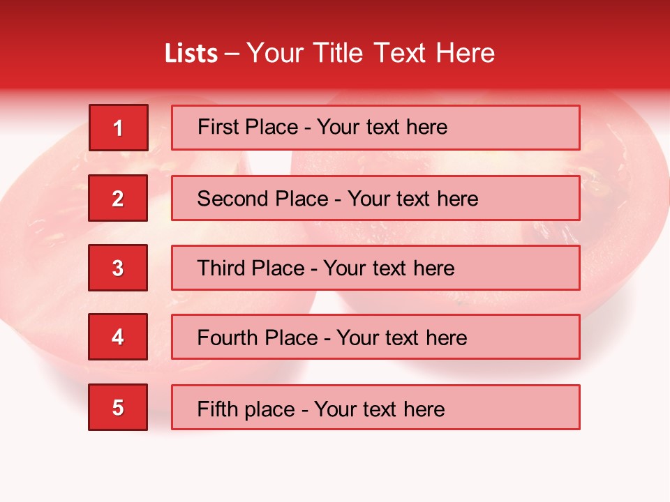 Vegetable Tomatoes Kitchen PowerPoint Template