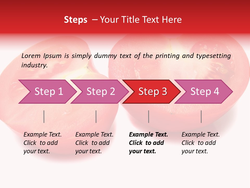 Vegetable Tomatoes Kitchen PowerPoint Template