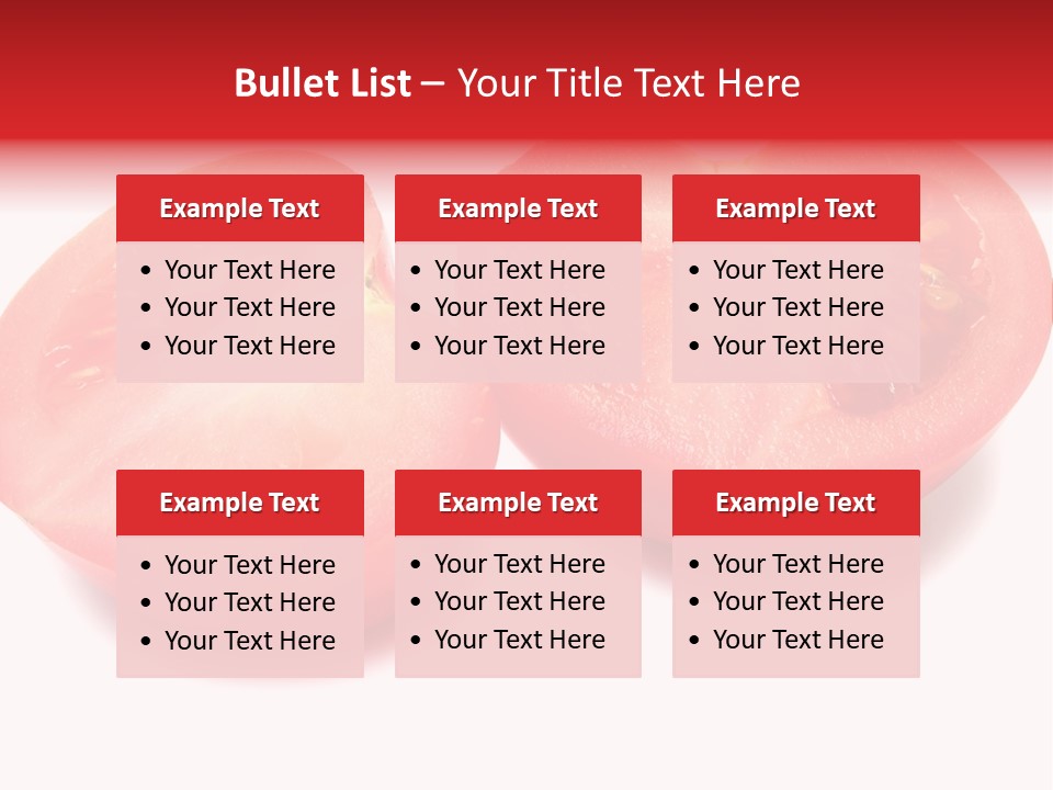 Vegetable Tomatoes Kitchen PowerPoint Template