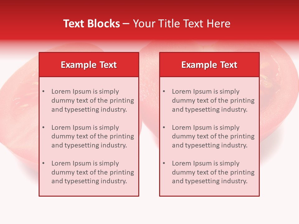 Vegetable Tomatoes Kitchen PowerPoint Template