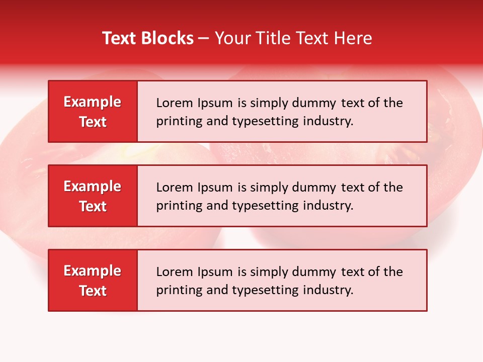 Vegetable Tomatoes Kitchen PowerPoint Template