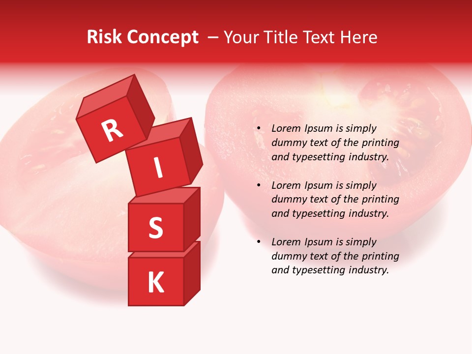 Vegetable Tomatoes Kitchen PowerPoint Template