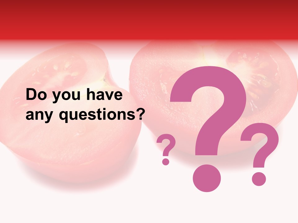 Vegetable Tomatoes Kitchen PowerPoint Template