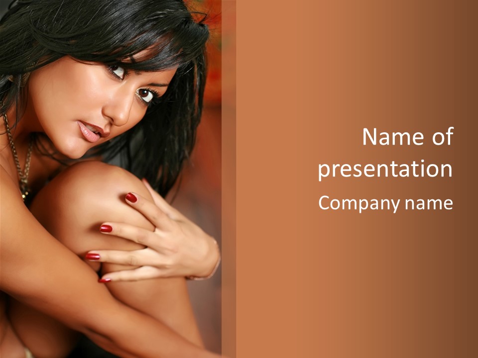 Passion Skin Person PowerPoint Template