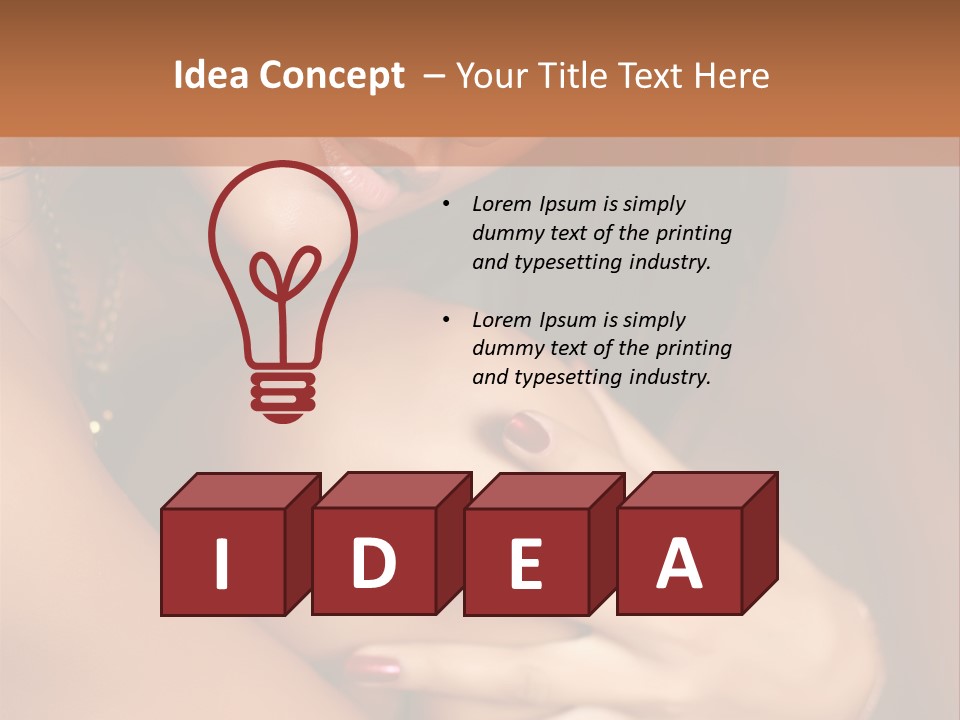 Passion Skin Person PowerPoint Template