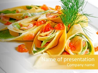 Omelet De Vegetales PowerPoint Template