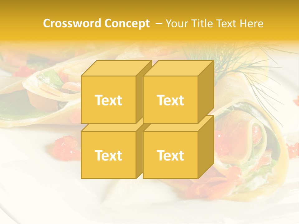 Omelet De Vegetales PowerPoint Template