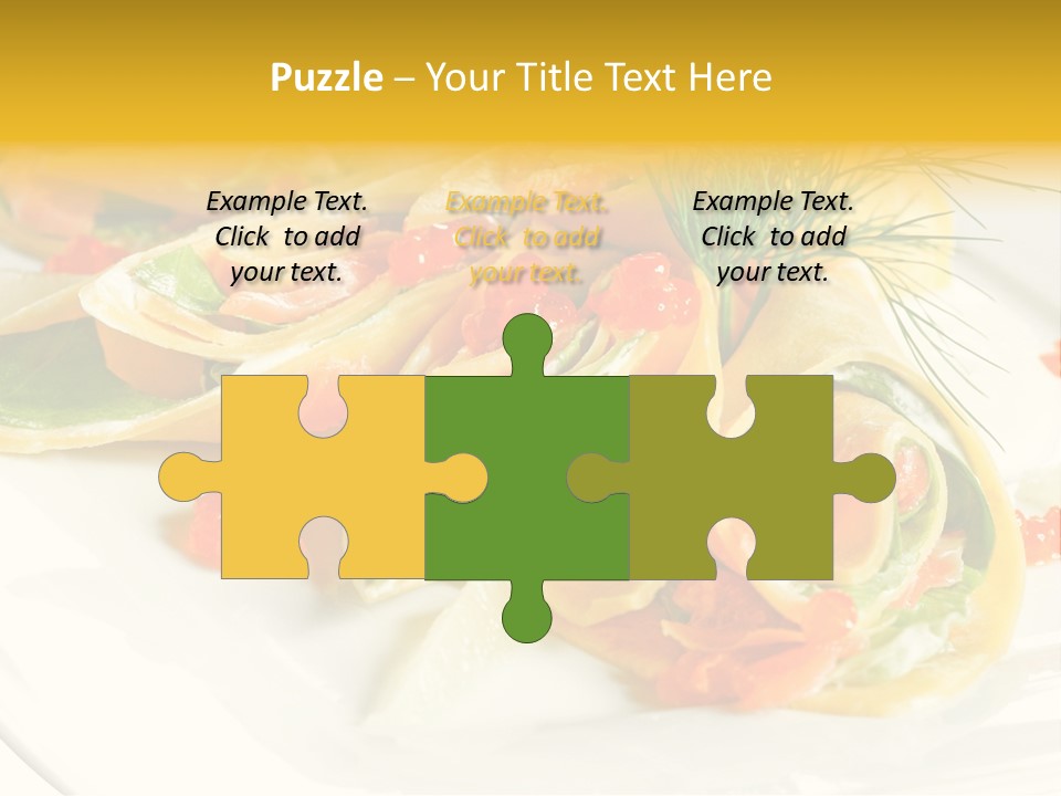 Omelet De Vegetales PowerPoint Template