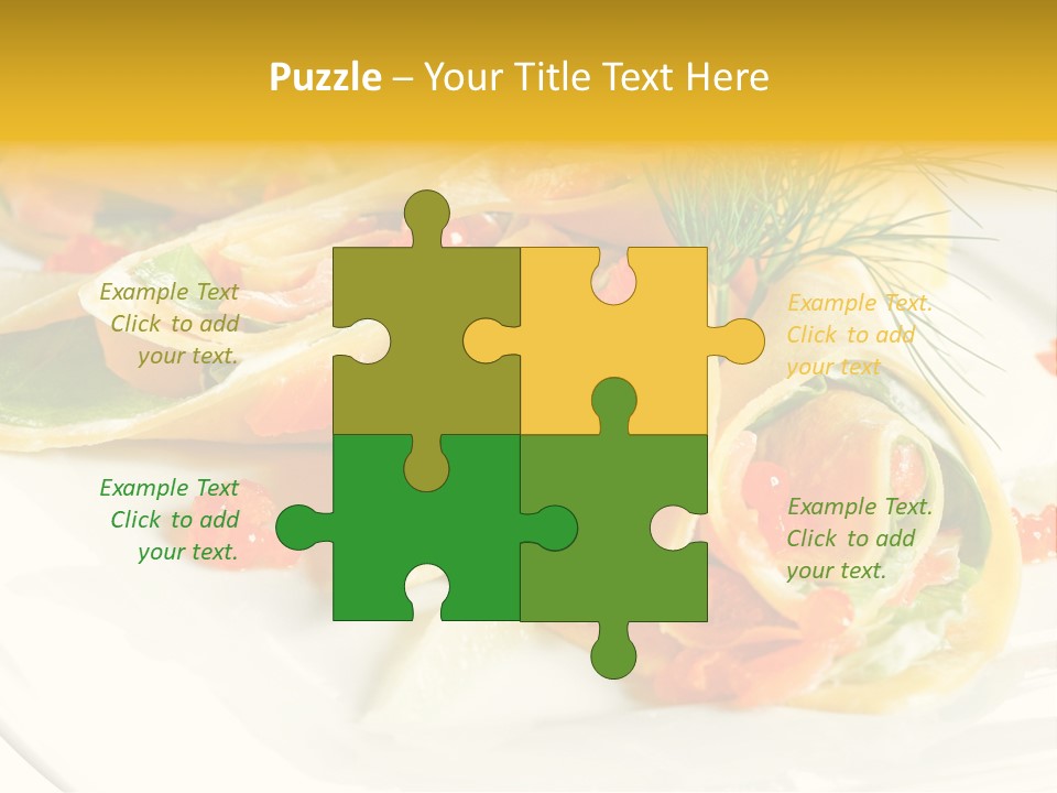 Omelet De Vegetales PowerPoint Template