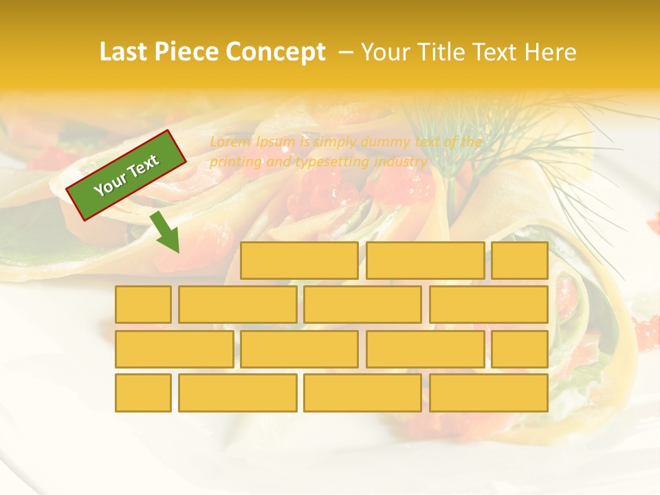 Omelet De Vegetales PowerPoint Template