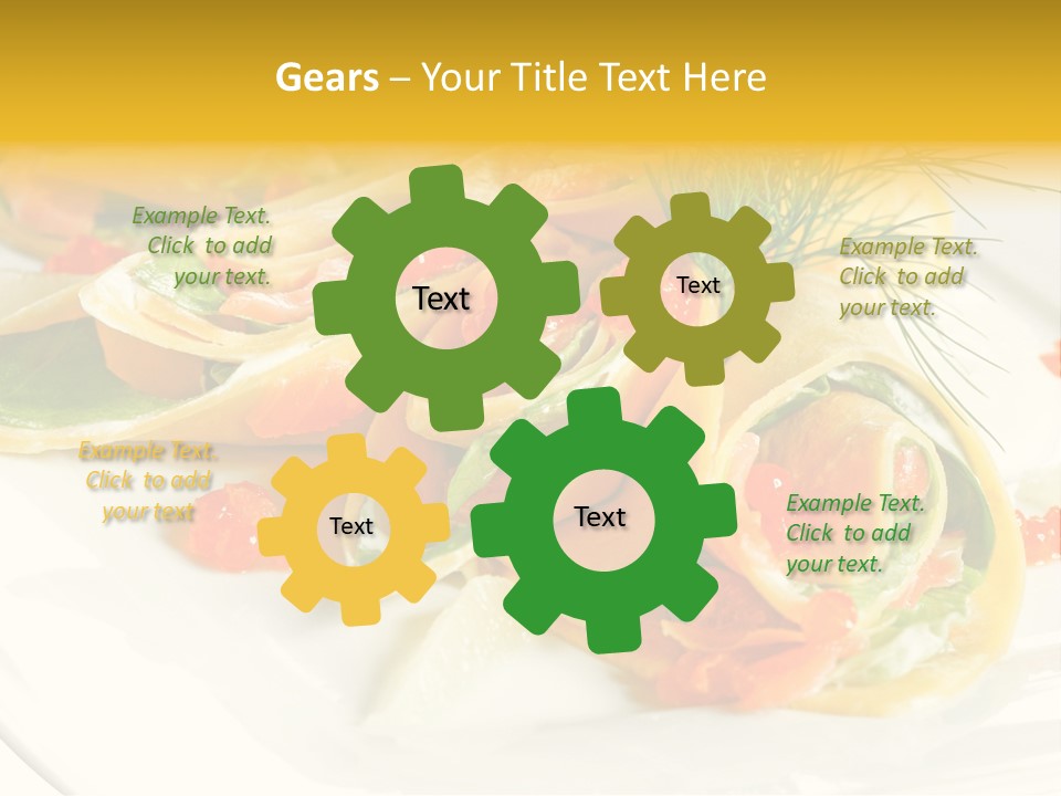 Omelet De Vegetales PowerPoint Template
