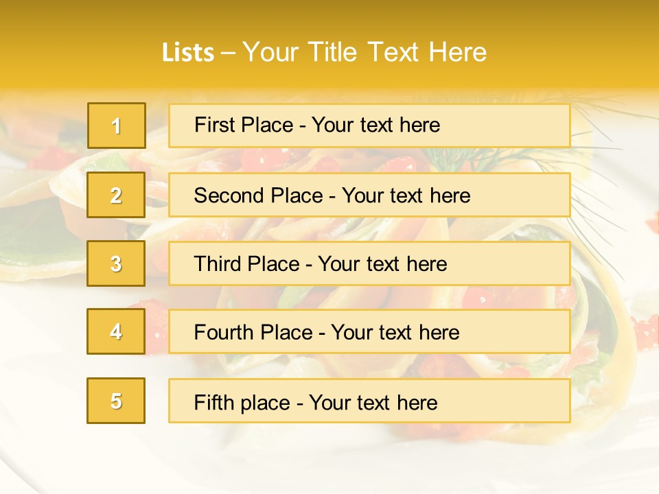 Omelet De Vegetales PowerPoint Template